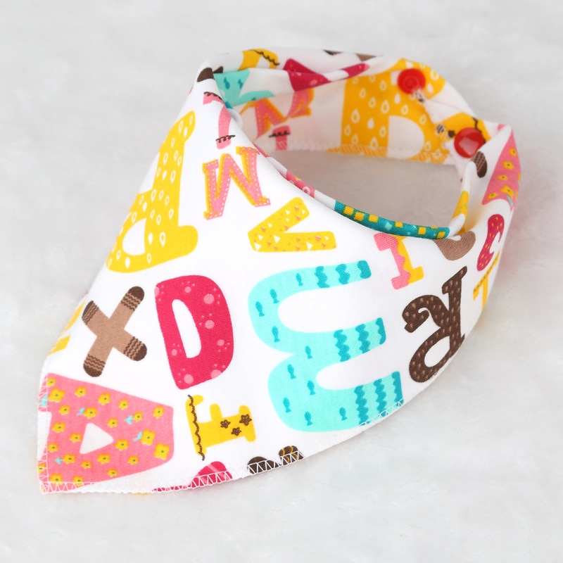 Baby Bibs Cotton Triangle Double Layers Cotton